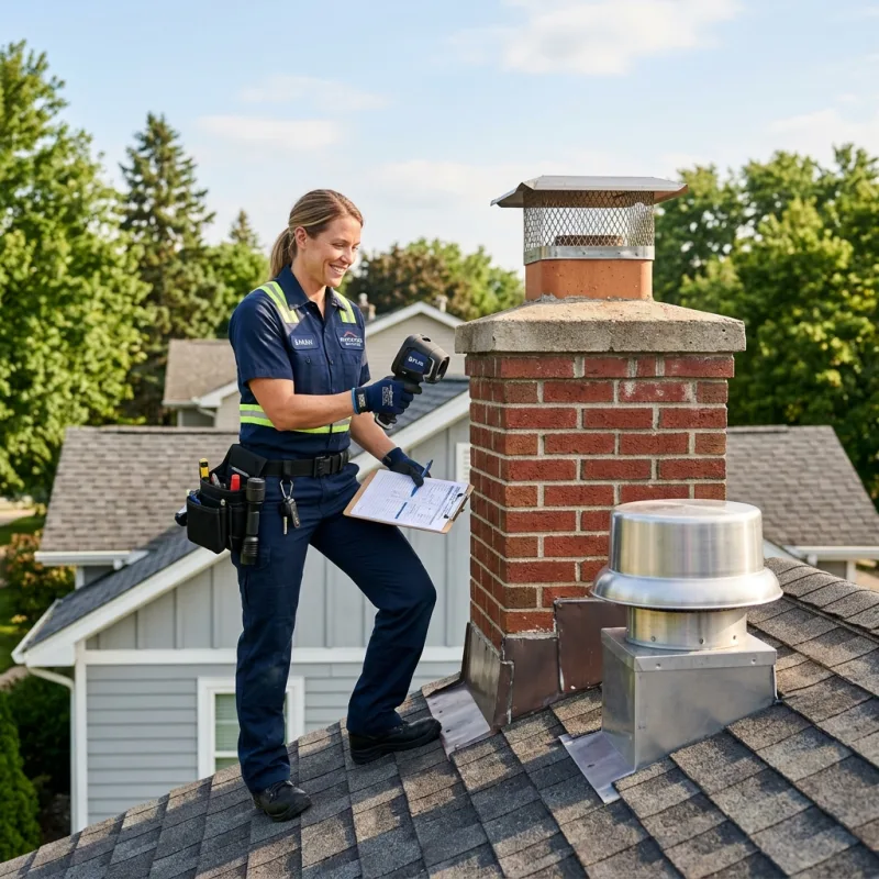 Technician inspecting a Hoddles Creek roof cavity and ductwork for a dead bird